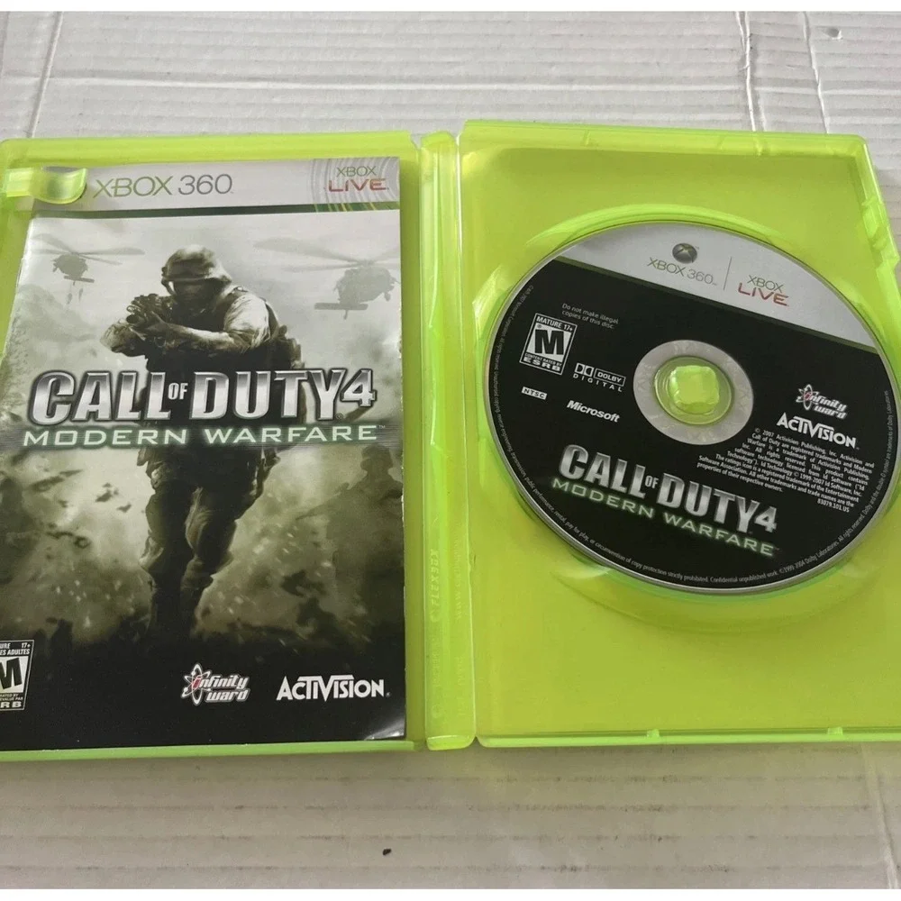 Call of Duty 4 Modern‎ Warfare Activision Xbox 360 Video Game CIB InfinityWard